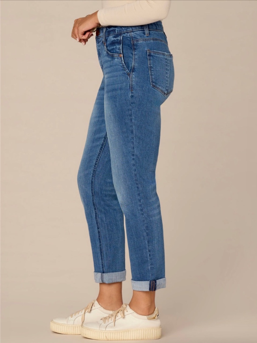 Democracy Ab Solution Girlfriend Jeans Blue Denim Women’s Size 10 - Picture 2 of 13